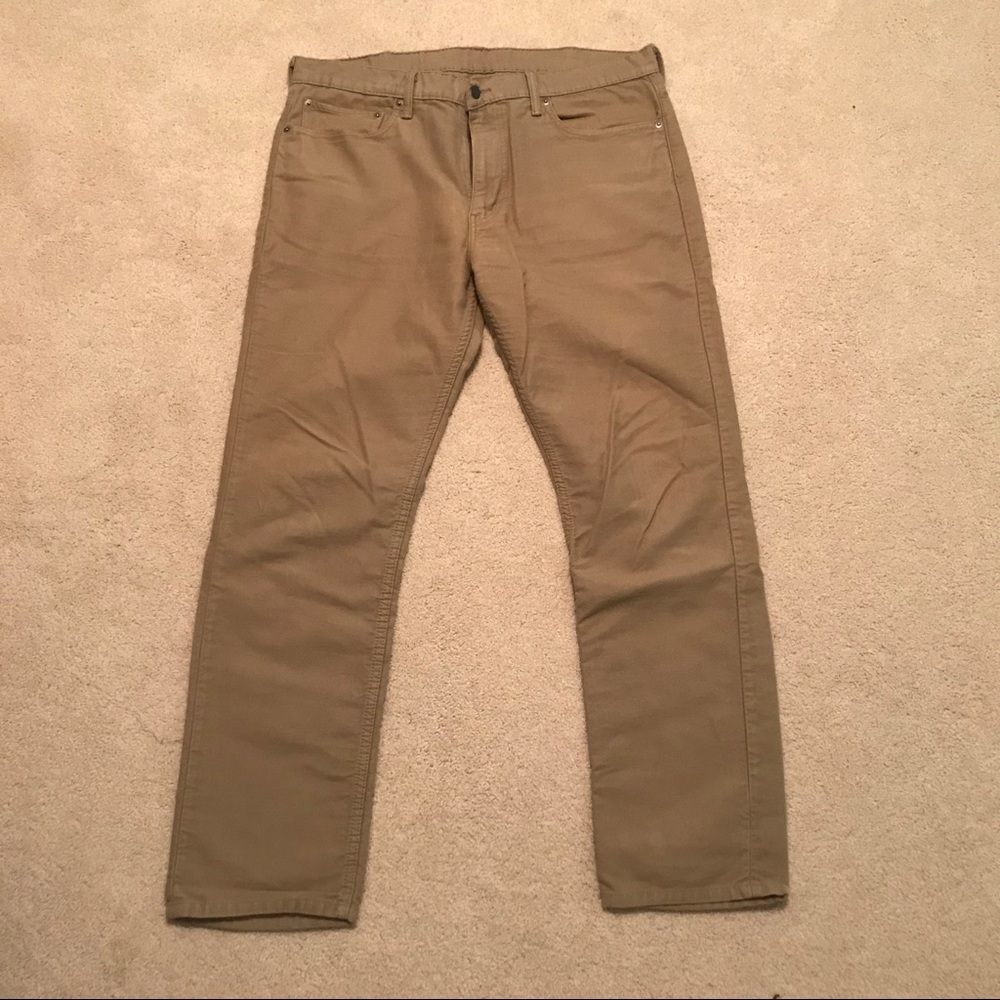 Levi’s 511 Tan Cotton Pants 38x32